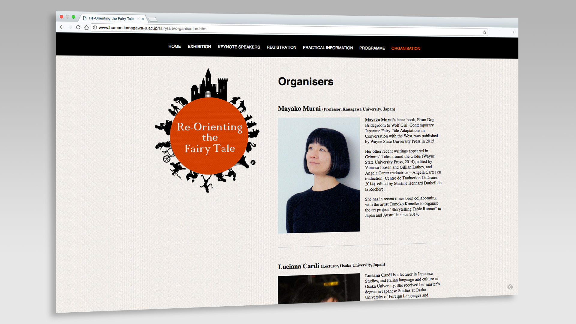 Organisers Page